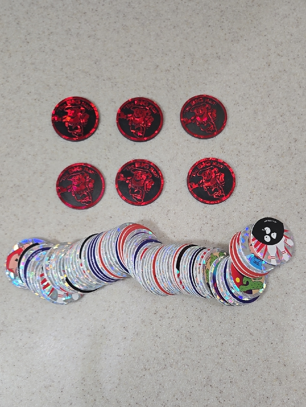 Vintage 1990s Kool Aid POGs (Large Lot Including 6 Slammers)